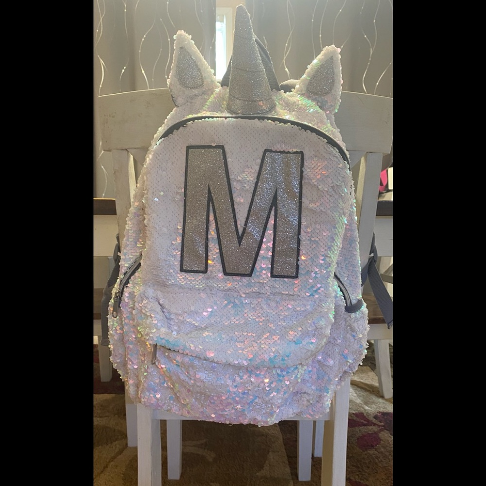 Justice sequin M backpack